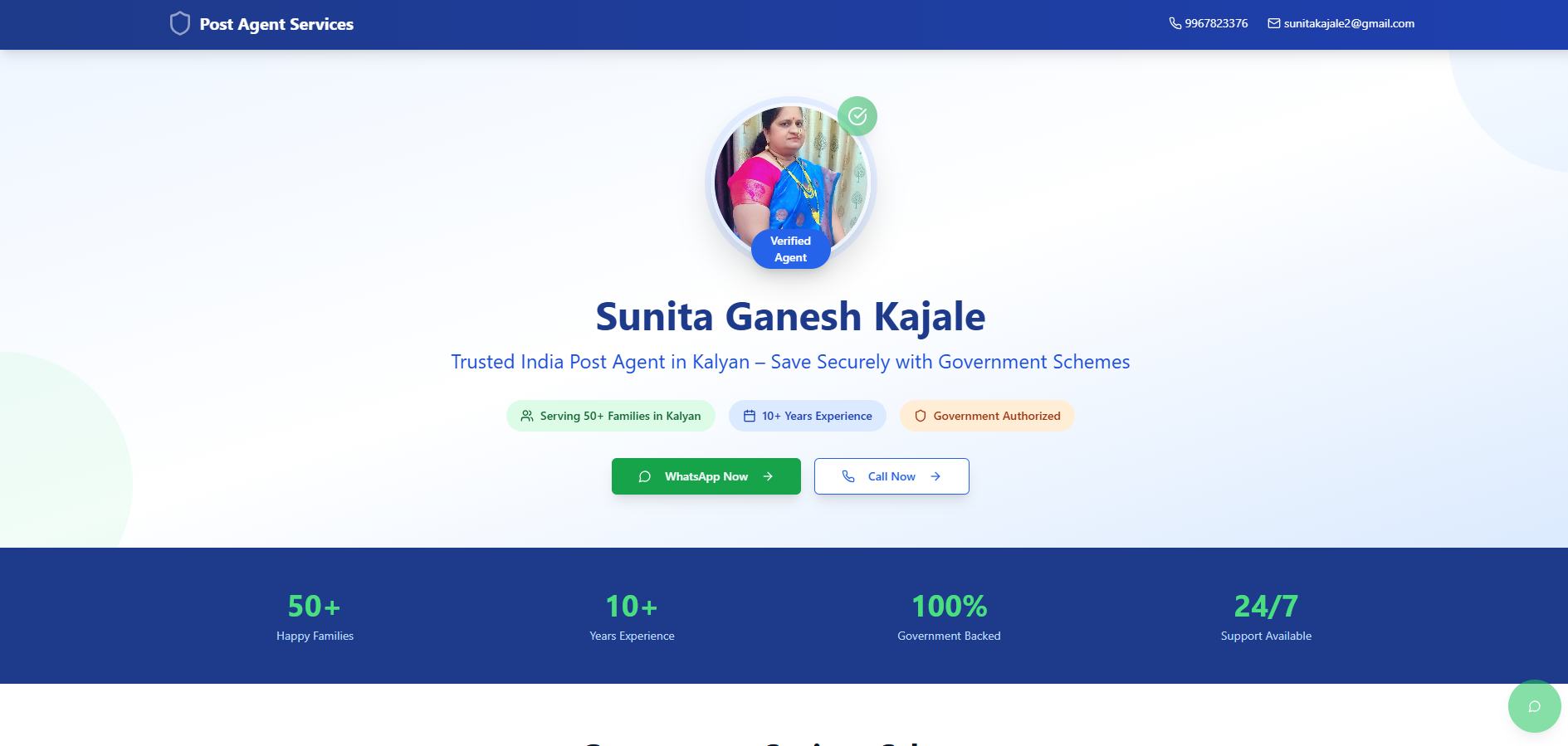Sunita Kajale - Post Office Agent